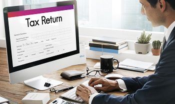 Tax Return Financial Form Concept Tax Return Financial Form Concept